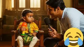 Funny Tamil Baby Interview 😂 | 1 Year Old Baby Comedy | Cute Baby Talking Video 2025