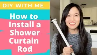 How to Install a Shower Curtain Rod | No Drilling Required XIQIYY Size 28-48IN