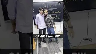 CA AIR 1 from Physics Wallah🔥 | Ft. Alakh Pandey !! #shorts #viral #new #alakhpandey #physicswallah