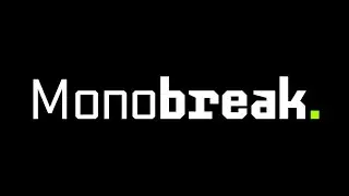 Monobreak: A Bold Modern Geometric Monospace Font Release