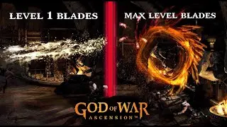 God of War Ascensions Level 1 Blades Combo vs Max Blades Combo