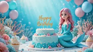 &ldquo;Happy Birthday Mermaid Cake 🎂🌊 | 3D Modest Mermaid Theme | Under The Sea Party Decoration&rdquo;#cake 