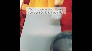 wet distress Schleiftechnik schmirgeltechnik Kreidefarbe 2-Farben-Antiklook Anleitung