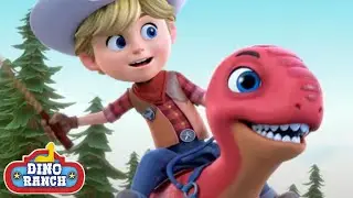 🐾 Stegosaurus in Trouble! 🦕 | Dino Ranch Cartoon for Kids @DinoRanch