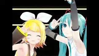 初音ミクと鏡音リンにロキを躍らせてみた[MMD][ロキ ・みきとp]