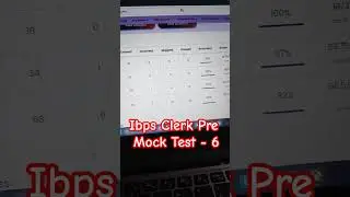 Day - 6 Ibps clerk pre mock test | My attempts - 74 #ibps2023 #ibps #bankexam2023 #ibpsclerk