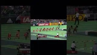 DRAMA in the women&rsquo;s 60m hurdles final #AthleticsTrack #Athletics #TrackAndField