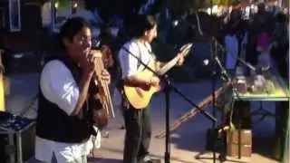 Wilson and Inty (of Kawsak, aka Khausak) playing music in Old Town San Diego 6-2-12