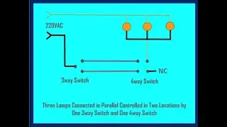 Three Lamps Parallel in Two locations