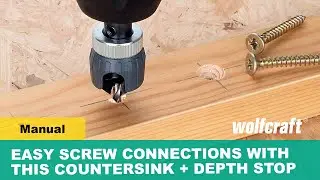 Easy Screw Connections With This Countersink + Depth Stop!