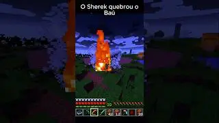 O ogro quebrou o ba&uacute;#shorts #minecraft