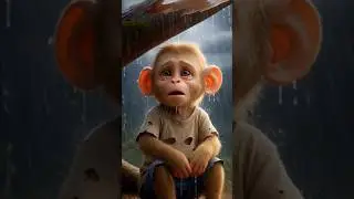 Poor Baby Monkey&rsquo;s Life Will Make You Cry 😢 | Emotional Song #Shorts