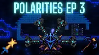 Fighting the Star Construct in Terraria Polarities Mod