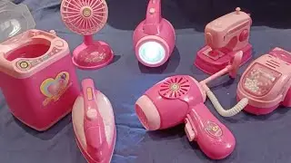 13 Minutes Trying All My PINK HOME APPLIANCES TOY SET ASMR No Talking