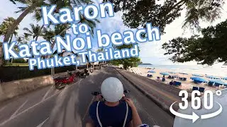 Karon to Kata Noi beach scooter ride - 360 video ride tour, March 2022
