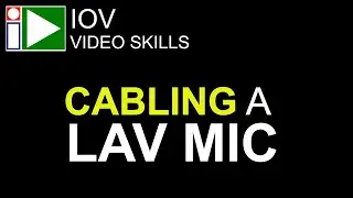 Cabling Lavalier Microphones. Video Skills - reducing crackles and interference.