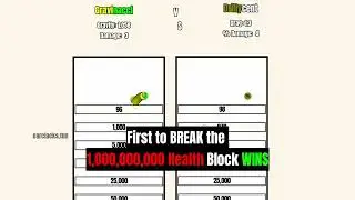 Gravity + Fibonacci VS Drilly + Centy | Block-break Race
