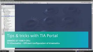 Kinematics configuration | SIEMENS Motion Control | SIMOTION SCOUT | Graphical Drive programming