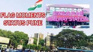 #punejunction Railway Station Flag Status !Indian Flag Moments !Pune Railway Station Flag #railway