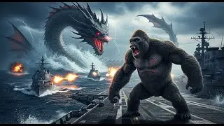 Can Humanity Survive? King Kong and the Naval Forces Confront the Sea Dragon Leviathan!