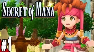 Secret of Mana Remake PS4 Part 1 SWORD OF MANA Gameplay Walkthrough