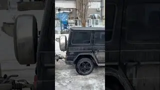 Начало пути. Тут погода еще нормальная, однако в пути она существенно поменяется. #mercedes #w463