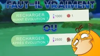 Pok&eacute;mon Go astuce / Recharger Avant ou Apr&eacute;s Evolution sur Pok&eacute;mon GO