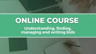 Online Bid Writing Course Promo