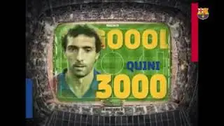 Leo Messi scores the 6000th goals for Barcelona
