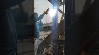 wielding in ash silo#weilding#factory worker🛠️