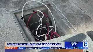 Copper wire thefts leave some residents fearful