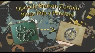 Upcycle Broken Curtain Rings into a Pendant