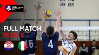 Full Match | Croatia vs. Italy | CEV U16 Volleyball European Championship 2025 | Men (Pool E)