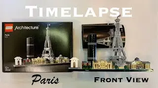 Lego Architecture Paris 21044 Build Front View Timelapse 4K