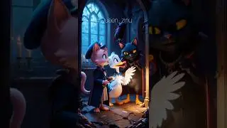 Shadow Cat का रहस्यमयी हार | Cute Hindi Animation&rdquo;#shorts #shortsfeed #cat
