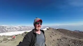 Hitchhicking from Arica to Valle Nevado and Skiing from the Summit, Chile, South America
