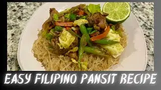 BUHAY ABROAD: Cooking Easy Filipino Pansit (ASIAN NOODLE DISH)