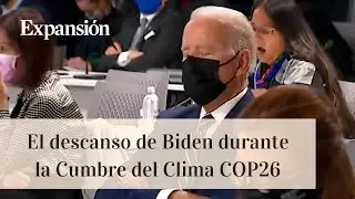 Joe Biden se queda dormido en la Cumbre del Clima COP26