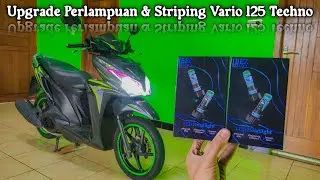 Before After Upgrade Perlampuan & Striping di Motor Vario 125 Techno, Ibez Zelux 1, Striping Variasi