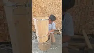 The Process of Making a Barrel Shaped Beehive From Wood