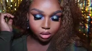 PROM 2017 MAKEUP TUTORIAL: GREEN GLITTER SMOKEY EYE  & NUDE LIPS