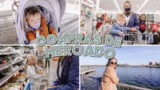 Levei minha mãe para as compras de supermercado no Canadá