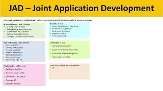 English | When to Conduct a JAD Session | JAD | Joint Application Development | AnalyticMindAcademy