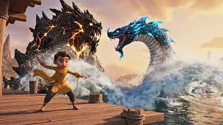 Aadi vs Lake Monster | Lahore Ka Khofnaak Samundari Daanav | Epic 3D Adventure Story #trend #lahore