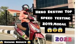 2019 Hero Destini 125cc Top Speed Testing Socking Results 😱🔥😱 #topspeed#testing#Herodestini#2022