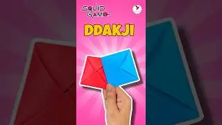 How to Make Ddakji With Paper 🤩#squidgame #shorts