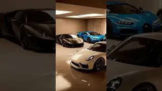 💸 $1.3 Million Dream Garage in 8 Sec #millionaire #garage #cars #sportscar