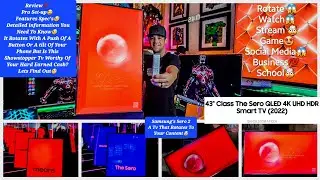 Обзор новой модели вращающегося телевизора Samsung QLED 4KHDR SERO. Обзор функций ProSetup Picture.