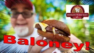 I'm Gordon, Today I'm eating a Baloney Sandwich!  Hermann Wurst Haus.  Hermann, MO.