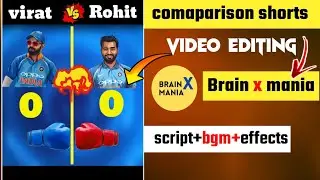 Brain x mania jaisa short video kaise banaye || how to make comparison video || short video editing
